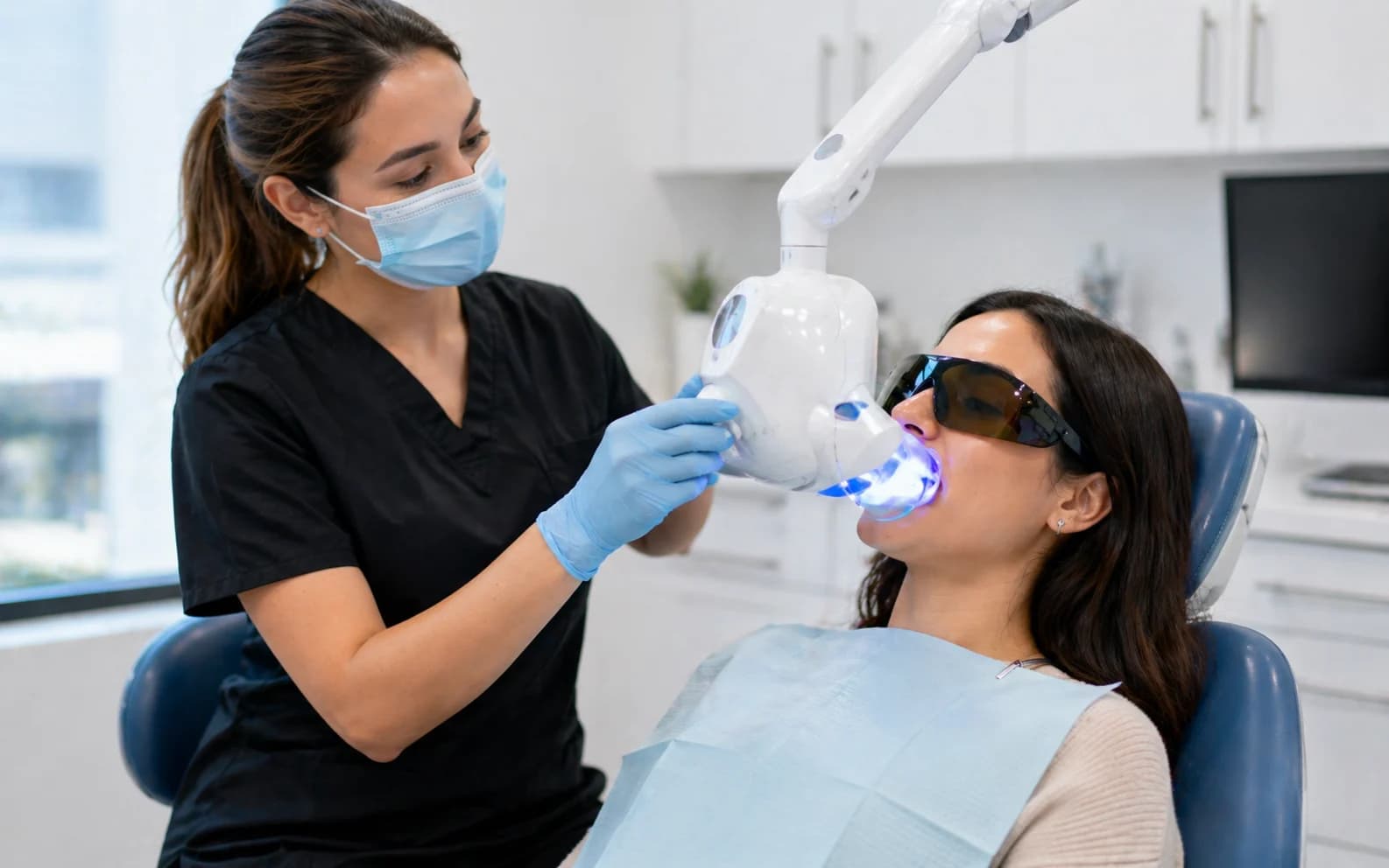 Teeth Whitening in Anaheim, CA treatment process at Anaheim Smile Center